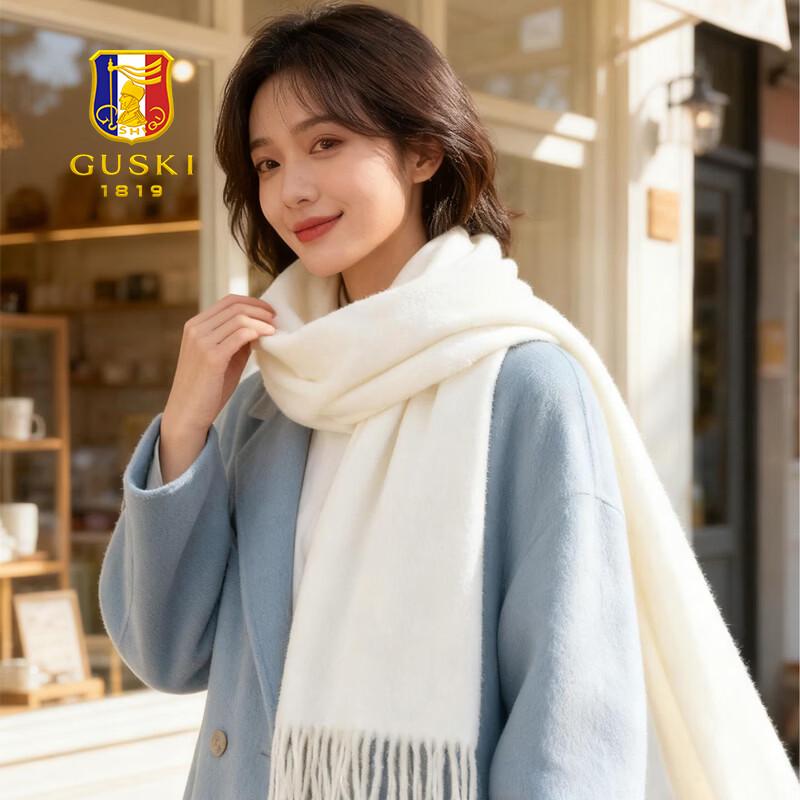 GUSKI Women's 100% Wool Autumn/Winter Scarf Shawl