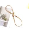 Metal Elastic Thin Waist Belt for Women with Rose Motif—Waist Chain to Accessorize Dresses Versatile Waist-Cinching Belt