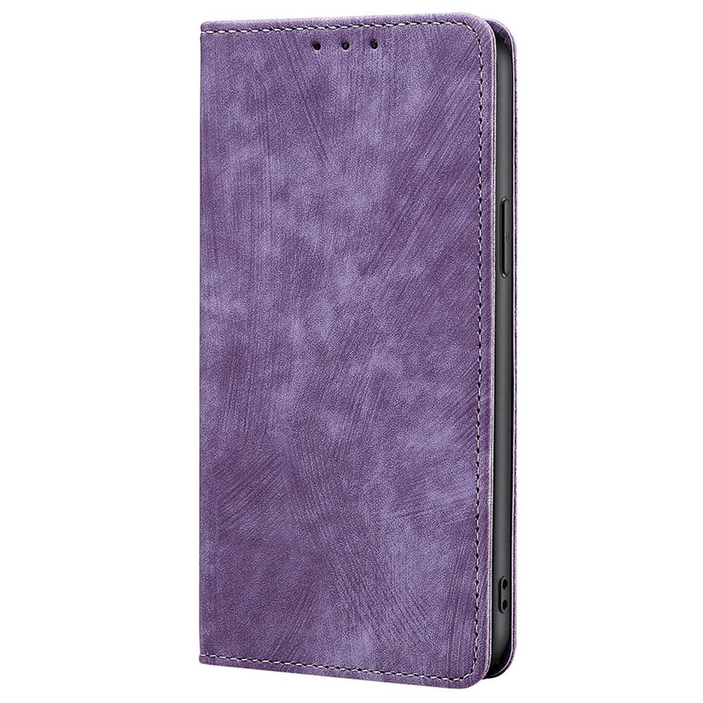 For iPhone 15 RFID Blocking Leather Wallet Stand Phone Case Magnetic Closing Anti-fall Cover