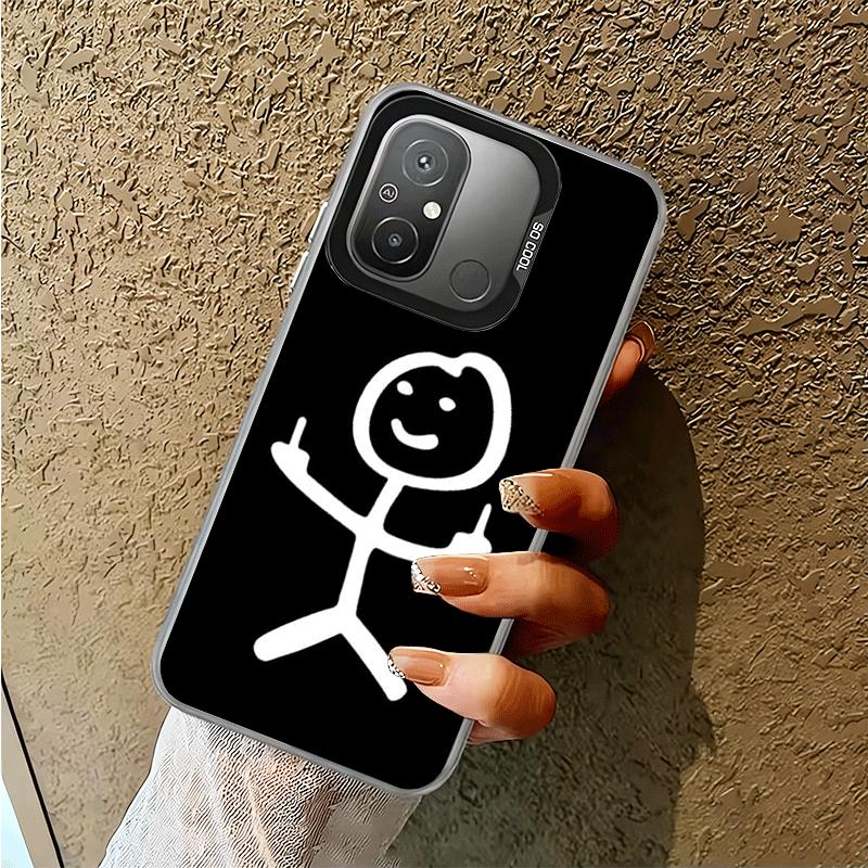 Funny Stickman Matchman Soft Phone Case for Xiaomi Redmi 15C 15 14C 13C 12C Poco X5 X6 X7 Pro X3 F8 F7 Ultra M8 13 12 Cover Back