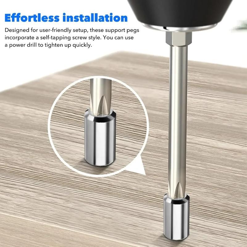 50/30/20Set Screws Screw Shelf Dowels Tool Boxs Rubber Sleeves Bolt Support Nails Wooden Glass Wardrobe Fasteners Hardware