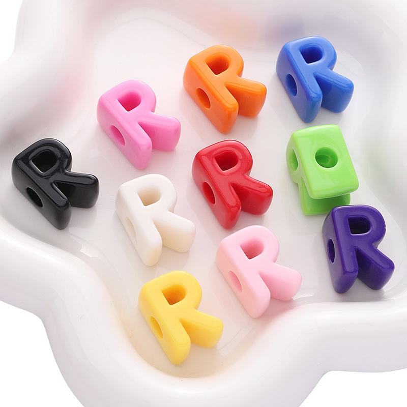 Acrylic Large Hole Letter Beads (10 pcs) – DIY Bracelet Accessories