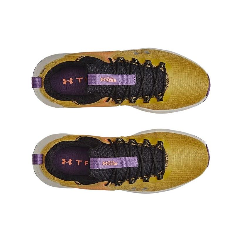 Under Armour HOVR Rise 4 Amarillo Dorado Zapatillas de Hombre Naranja-Explosión Negro 3025565-700
