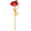 Colorful Gold Foil Flowers Macaron Color Rose Valentine'S Day Crystal Flowers Gifts Artificial Flowers For Home Decoration