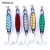 5 bucăți metal spinner lingură păstrăv momeală tare paiete momeală artificială momeală spinner momeală de pescuit