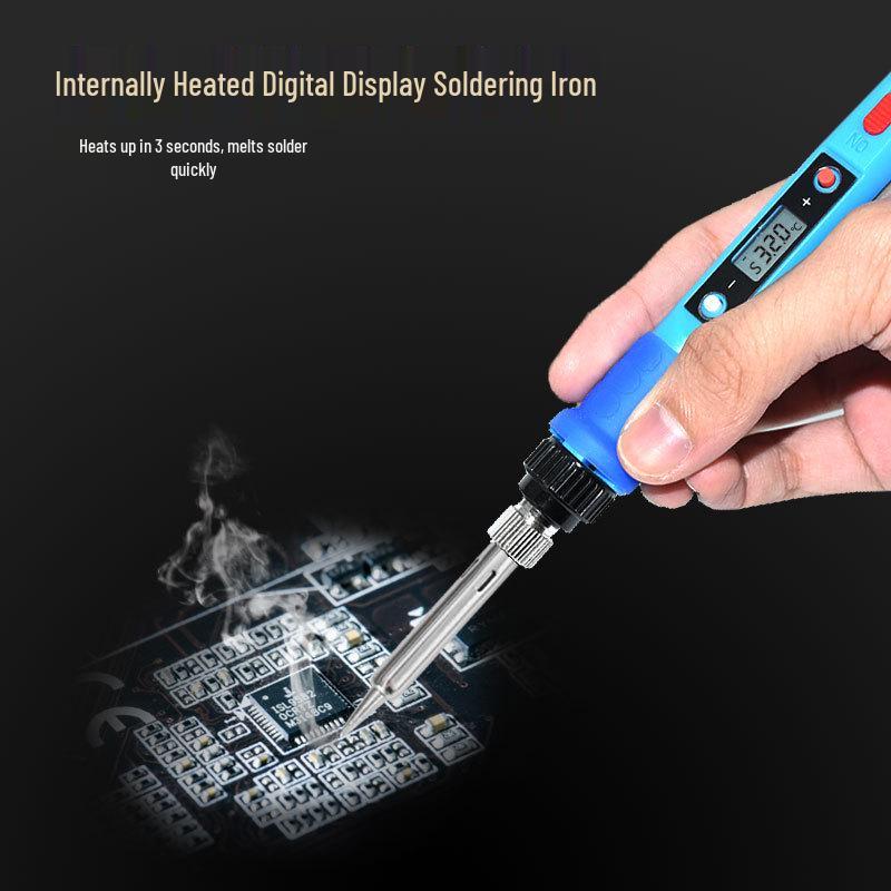 Smart Digital Display Electric Soldering Iron, 110V/220V, for Internal/External Heating and Pyrography, Household Repair, USB Pen