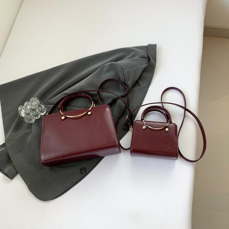 Chic Large Capacity Square Handbag For Women Stylish Versatile Shoulder Bag In Black And Blue