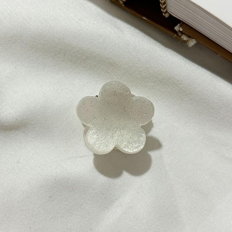 Ins  Cute 2.5cm Mini Little Flower Hair Clip Simple Cute Acetic Acid Color Magic Top Clip Side Clip Hair Accessories