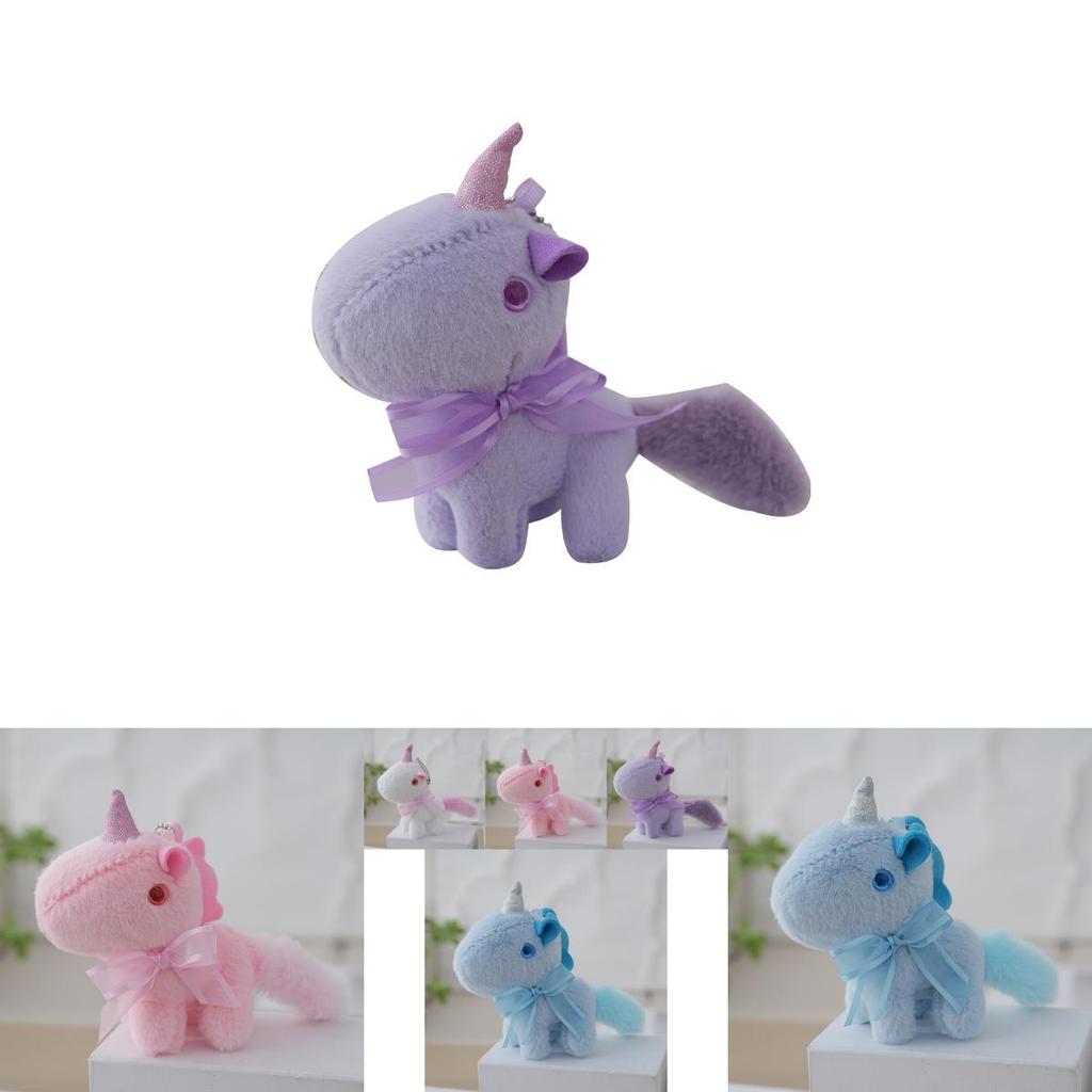 Entzückender Plüsch-Einhorn-Schlüsselanhänger mit weicher PP-Baumwollfüllung in verschiedenen Farben