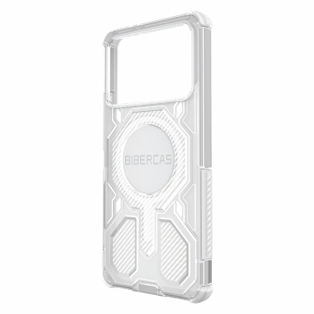 BIBERCAS J-16 Transparent Series Phone Case For Xiaomi Poco F6 Pro 5G/Redmi K70 5G/K70 Pro 5G Compatible with MagSafe TPU+PC Cover