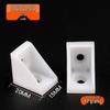 Small Two-Hole Bracket, White