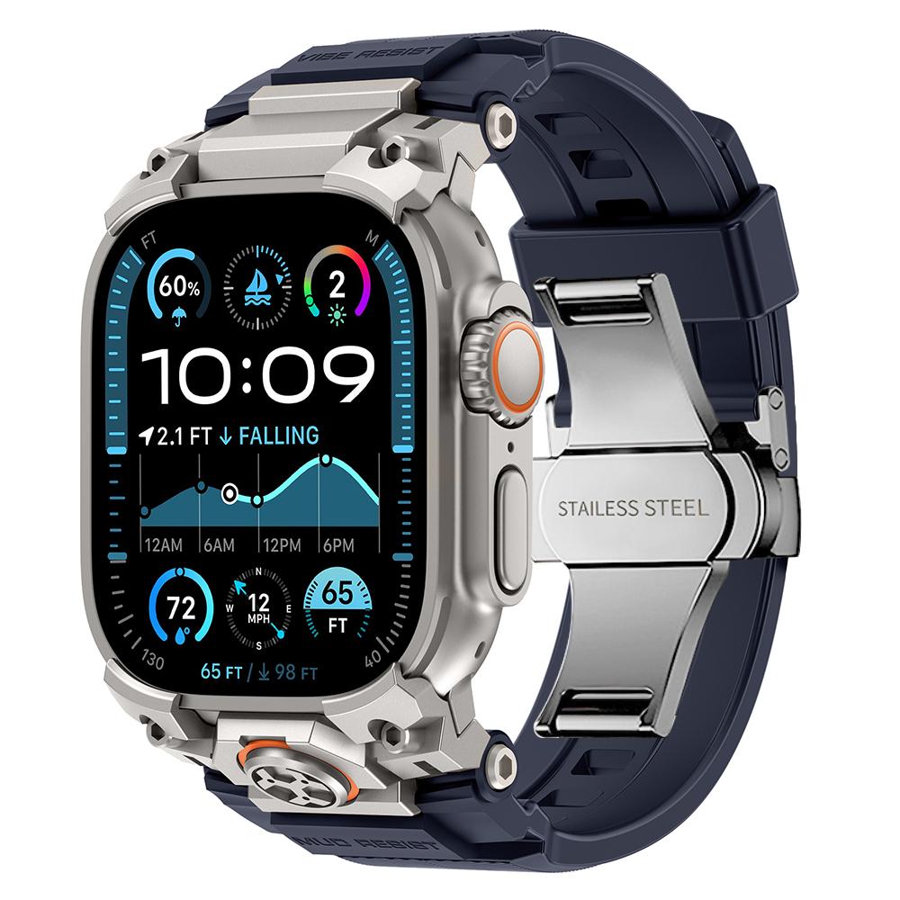 Silicone Band for Apple Watch Ultra 3 2 49mm Luxury Wrist Strap for Iwatch Ultra 49MM Mens Style Bracelet Replacement Watchband