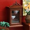 Antique Miniature Wooden Hanging Shelf For Doll House Scene Decoration Easy Assembly Craft Model Project Furniture