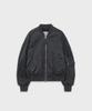 Intempomood Washed Canvas Flight Jacket_Smoke Charcoal