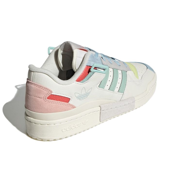 Adidas Originals Forum Exhibit Low Retro Casual Low-Top Skate Shoes Unisex Sneakers White Pink Blue GX4587