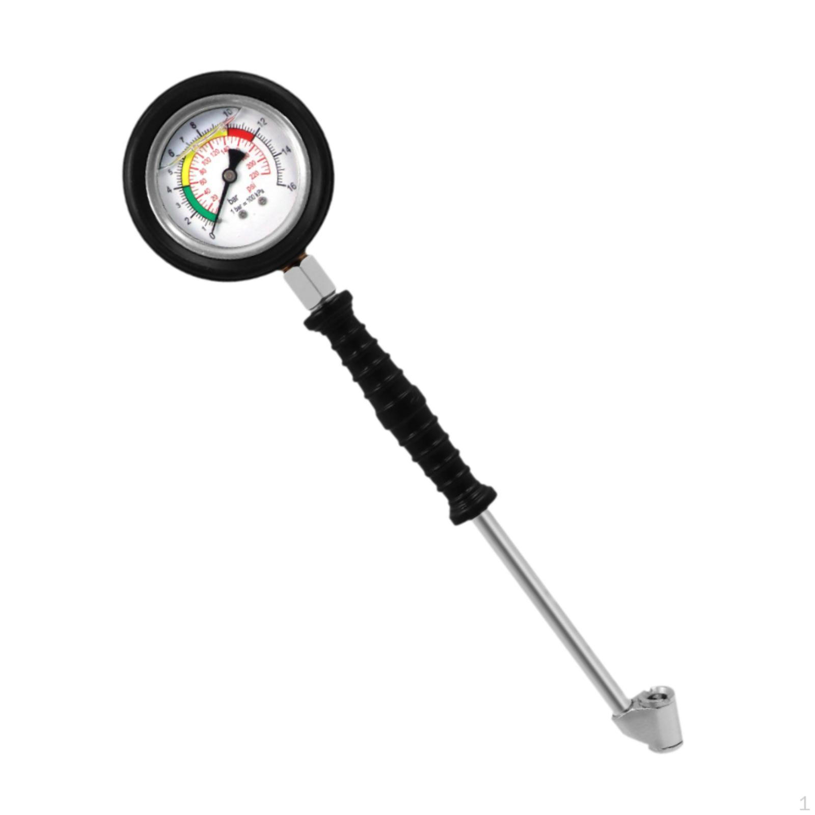 

Tyre Air Pressure Tester Tire Gauge Heavy Duty Inflator Pump Tool for System Car