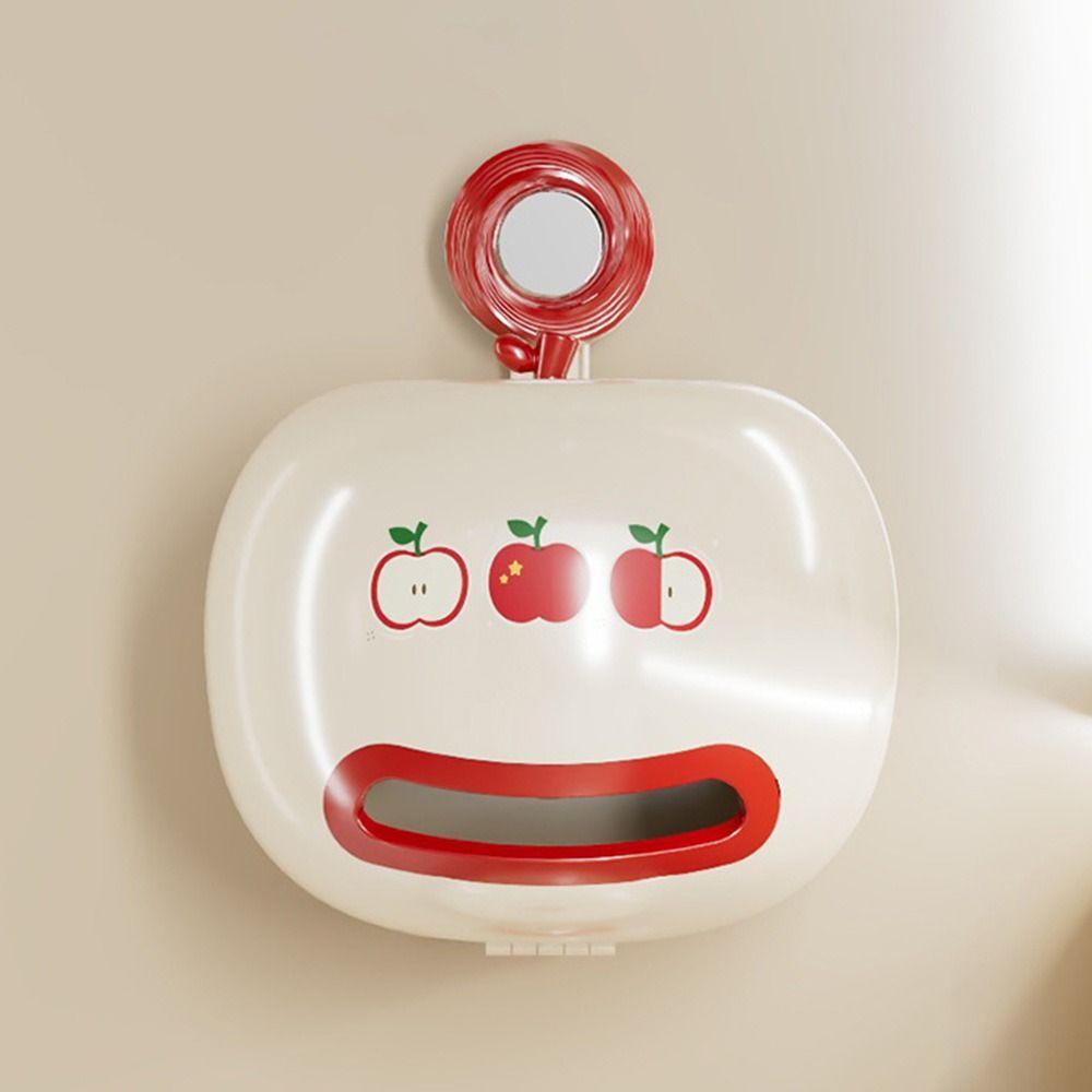 Waterproof Wall Mounted Tissue Holder Cartoon Roll Paper Storage Box Household