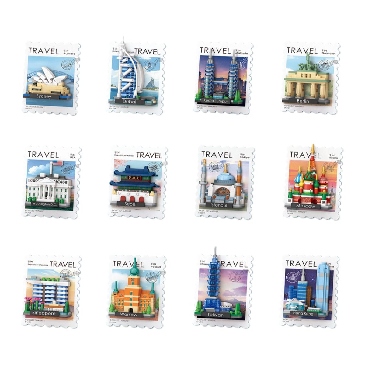 

Loz Landmark Construction Model Assembly Plaything Fridge Magnet Construction Blocks Set Household Decoration Diy Toy Kids Birthday Toy Gift