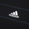 adidas Embroidered Striped Half-Button Polo Shirt Men Tops Black IA8163
