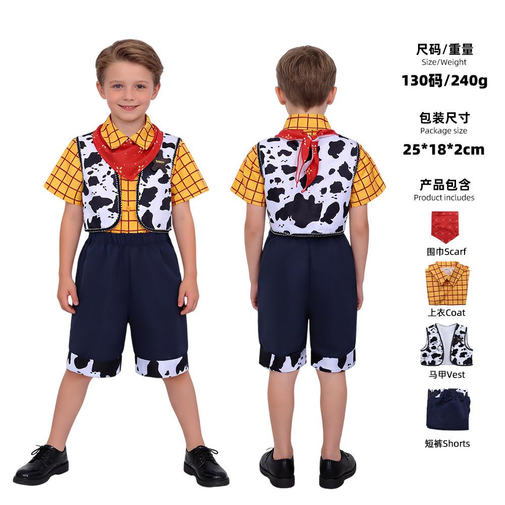 Toy Story cos Woody cosplay costume two-dimensional role stage performance costume 110 (children)