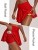 Women's Quick-Dry Pleated Skort: Casual Yoga, Golf, Tennis Skirt