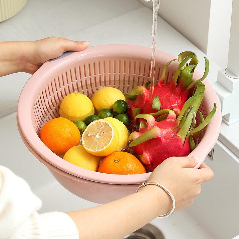 Double-Layer Vegetable Washing & Drain Basket