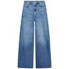 Zaprha 2025 New Retro Blue Cotton High Waist Wide Leg Elegant Simple Jeans Women Slimming 6840055