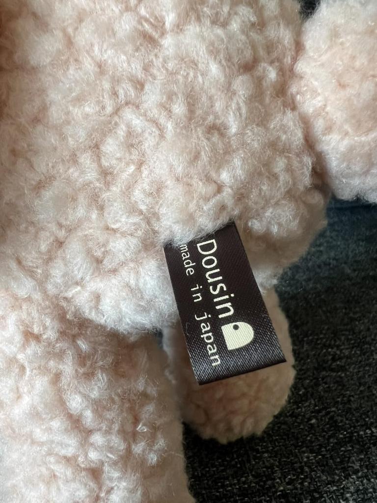 Childish Tag with Ribbon Fluffy Rabbit Rose M Height 35cm Made In Japan Stuffed Animal Rabbit Birthday Present Celebration