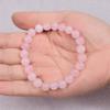 Rose Quartzs Bracelet Pink Crystal Natural Stone Beads Bracelets Madagascar Round Bead Stretch Healing Lovers Women Jewelry Gift