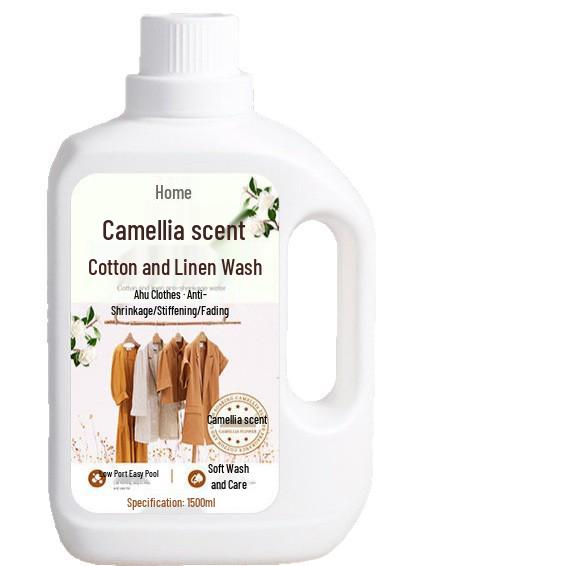 Long-Lasting Fragrance Cotton & Linen Detergent - Anti-Shrink, Wrinkle-Resistant, Neutral Formula for Ramie & Linen Fabrics