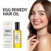 Egg Hair Care Serum Nourishing Oil Repairs Split Ends Restores Moisture Stops Frizz For Color Treated Permed Hair