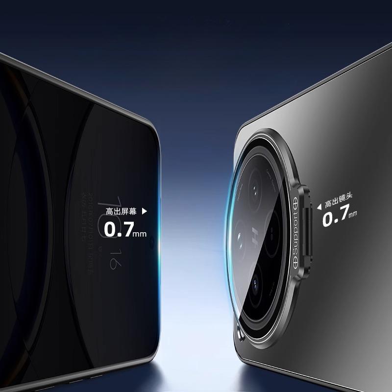 Metal Camera Lens Holder Case for OPPO Find X8 Pro X7 Ultra X6Pro Shockproof Matte  Invisible Stand Back Cover Invisible Bracket Shell