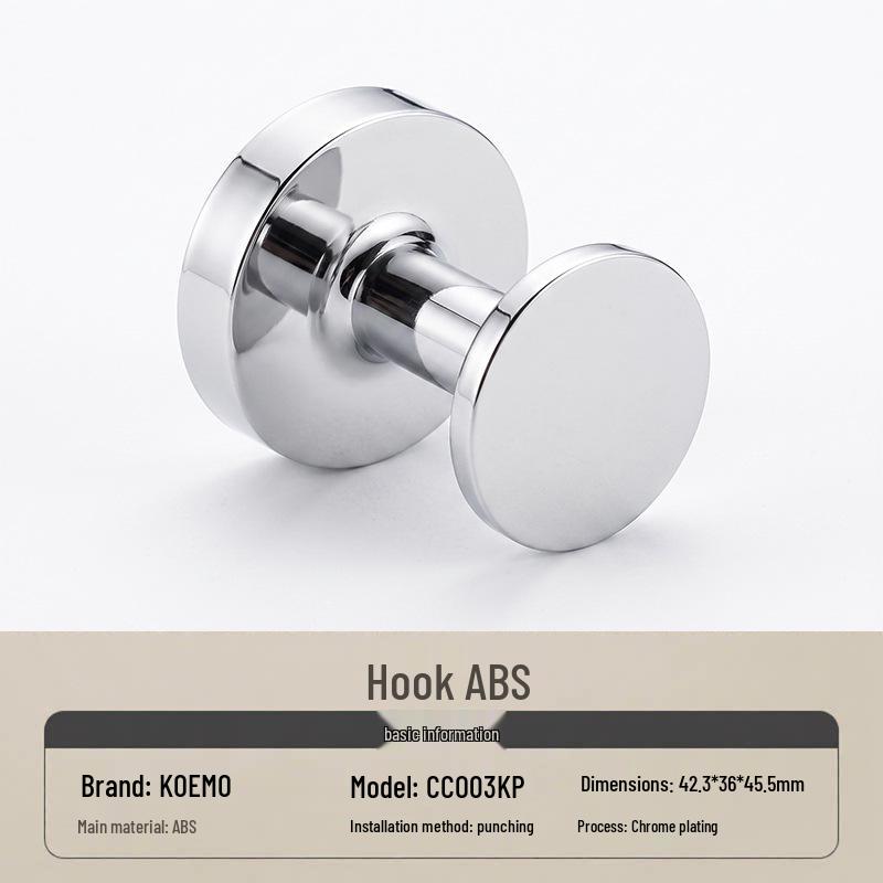 Wall-Mounted Coat Hook for Wardrobes, Cabinets, and Entrance Halls