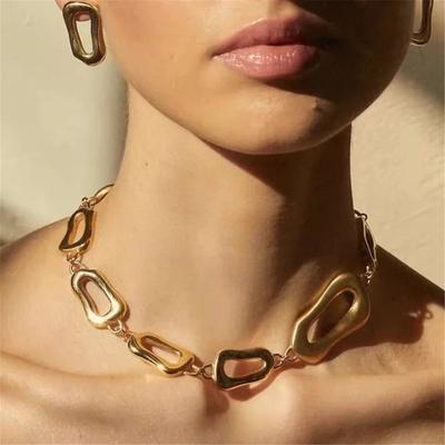 Tooxika Niş Tasarım Geometrik Oyuk Boyut Düzensiz Kolye Soğuk Rüzgar Moda Köprücük Kemiği Kolyesi Kadınlar İçin