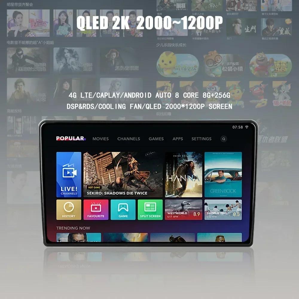 For Mitsubishi Pajero 4 V80 V90 2017-2024 Multimedia Car Navigation Stereo Radio 2 Din Screen