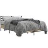 Bed Frame Sonoma Oak 140x200 cm Particleboard and Metal