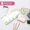 2025-2026 Small Desk Calendar 24 Months Floral Desktop Calendar Home Office Mini Standing Flip Decorative Flower Calendar