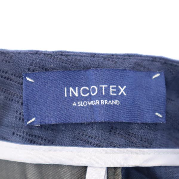Unused INCOTEX Made In Japan Cropped Pants 40 Navy Blue Men's Used