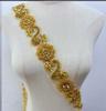 RM-801 Handmade Rhinestone Lace Trim Applique Sequin Beaded Trim for Dress