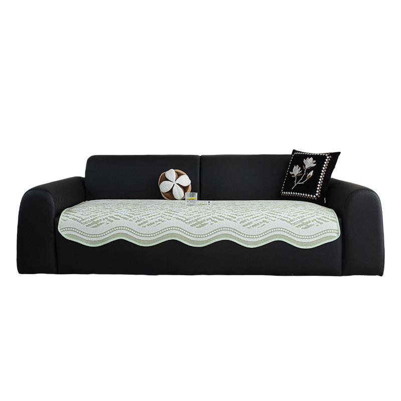 Summer Cool Doudou Special-Shaped Sofa Cushion  New Ice Silk Mat Cushion One-Piece Straight Row Sofa Cover