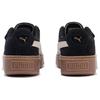 New PUMA Suede Platform Cutout 'Black White Brown' Women's 397233-01