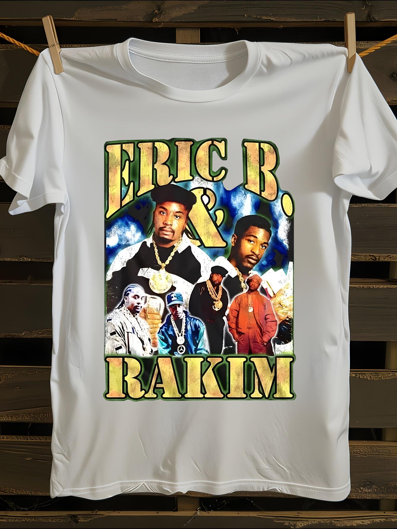 Eric B & Rakim Group Bootleg Black Adult T-Shirt XL