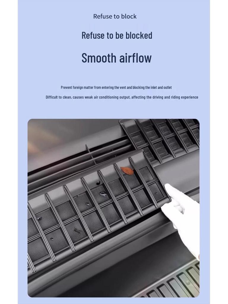 Tesla Model 3/Y Refresh AC Inlopp/Utlopp Insektsäkert Filterskydd