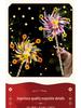 Lanterna Giratória Luminosa Feita à Mão para o Festival do Meio Outono - Kit DIY de Lanterna de Flores para Crianças