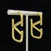 Minimalist Geometric Gold Lightweight Letters Earrings Highlight V Shaped Earrings for Women Aesthetic Ear Jewelry