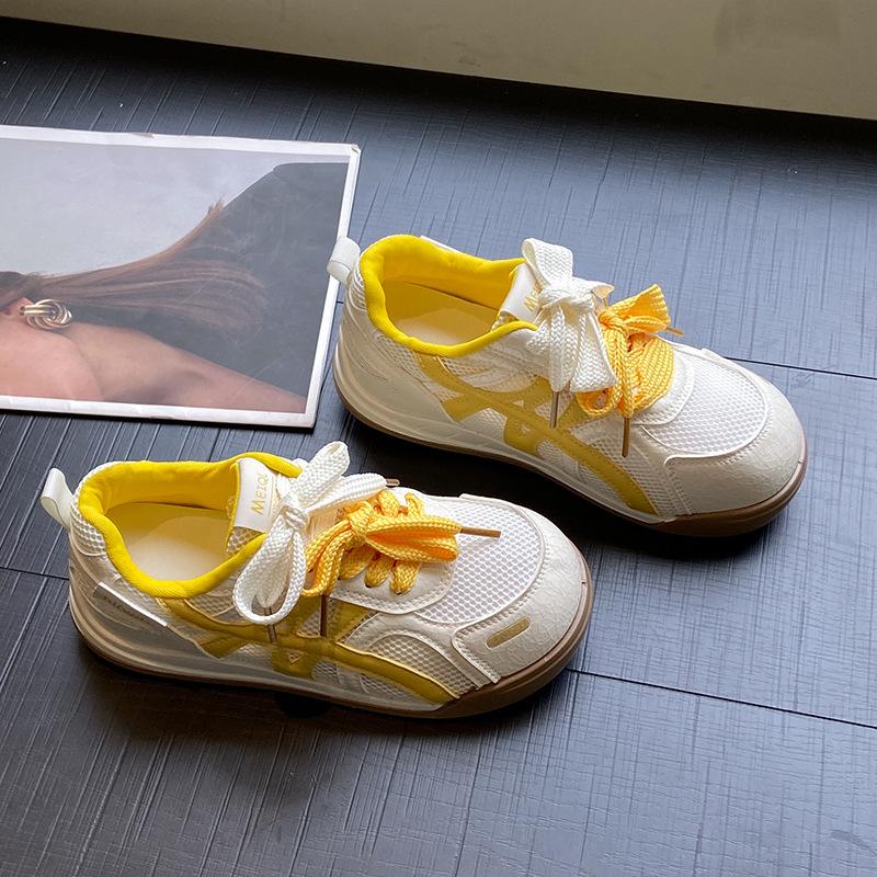 Thick-soled German Training Shoes Women's Small White Shoes Women's Mesh Breathable 2025 Spring and Summer New Trendy Casual Shoes Sports Shoes