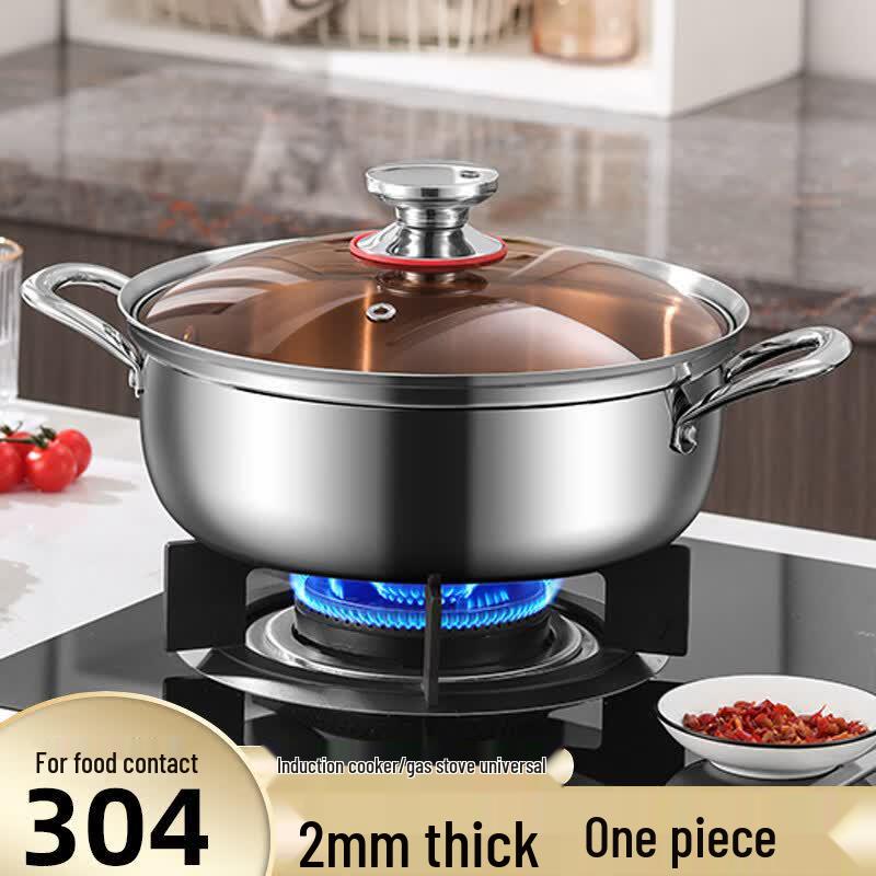 JSCX 304 Stainless Steel Three-Layer Hot Pot