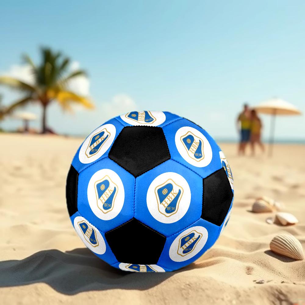 SIZE 5 Halmstads BK Soccer Ball Colorful All Ages Machine Stitched PVC Competition Ready Durable High-Bounce