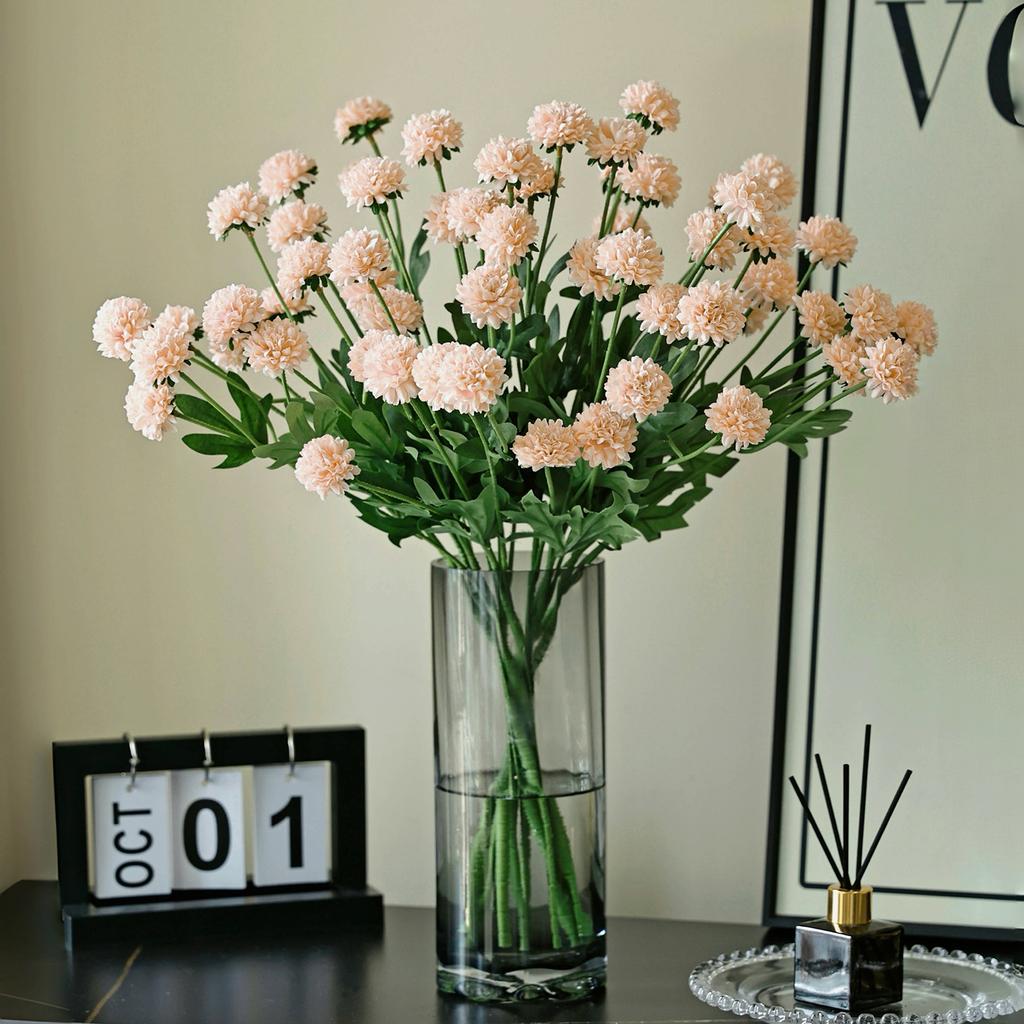Artificial Flowers Silk Ball Chrysanthemum Home Room Wedding Wreath Bridal Bouquet Decora Valentine Garden DIY Gift Prop Hotsale