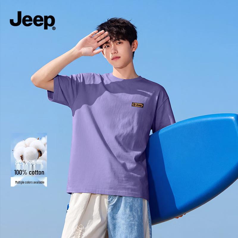 JEEP Men s Heavyweight Cotton Short Sleeve T-Shirt 2XL